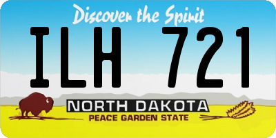 ND license plate ILH721