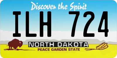 ND license plate ILH724