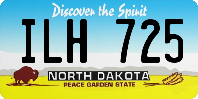 ND license plate ILH725