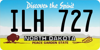 ND license plate ILH727