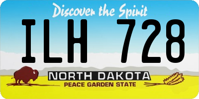 ND license plate ILH728