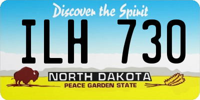 ND license plate ILH730