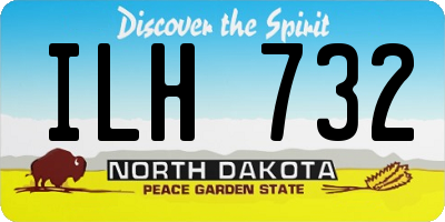 ND license plate ILH732
