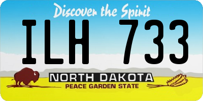 ND license plate ILH733