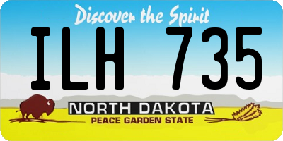 ND license plate ILH735