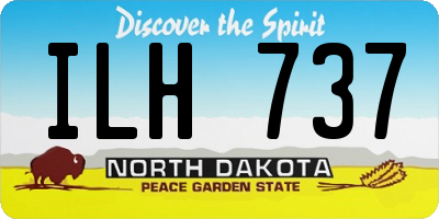 ND license plate ILH737