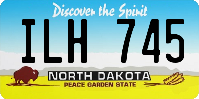 ND license plate ILH745