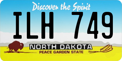 ND license plate ILH749