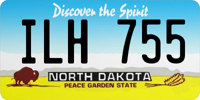ND license plate ILH755