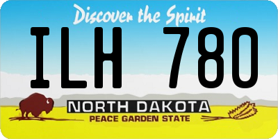 ND license plate ILH780