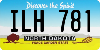 ND license plate ILH781