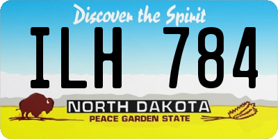 ND license plate ILH784