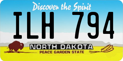 ND license plate ILH794