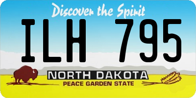ND license plate ILH795