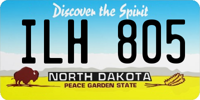 ND license plate ILH805