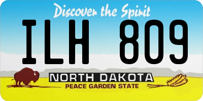 ND license plate ILH809