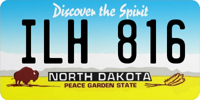 ND license plate ILH816