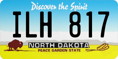 ND license plate ILH817