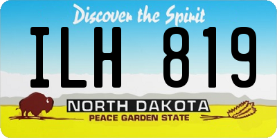 ND license plate ILH819