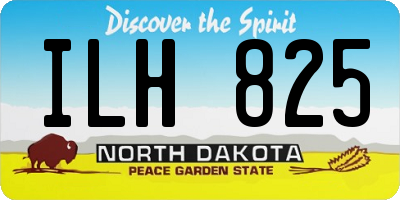 ND license plate ILH825