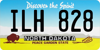 ND license plate ILH828