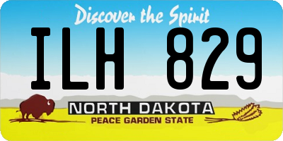 ND license plate ILH829