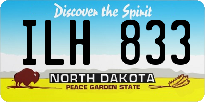 ND license plate ILH833
