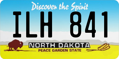 ND license plate ILH841