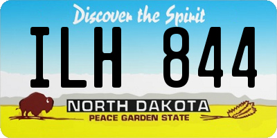 ND license plate ILH844