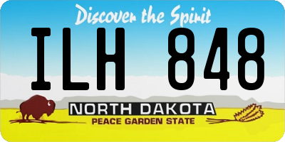 ND license plate ILH848