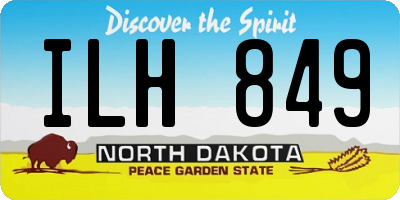 ND license plate ILH849