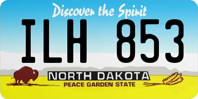 ND license plate ILH853