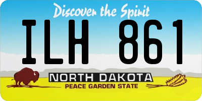 ND license plate ILH861