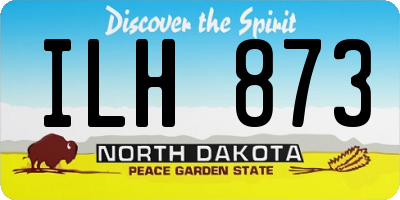 ND license plate ILH873