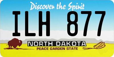 ND license plate ILH877