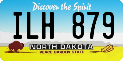 ND license plate ILH879