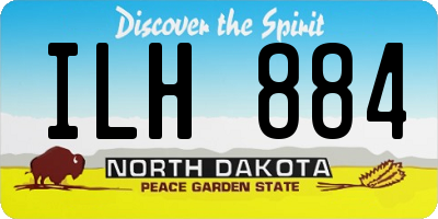 ND license plate ILH884