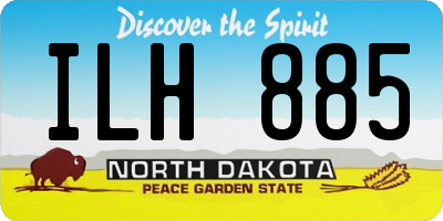 ND license plate ILH885