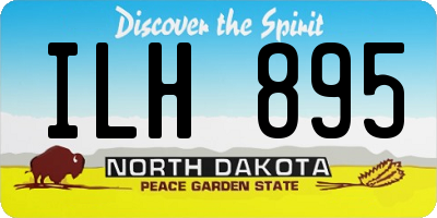 ND license plate ILH895