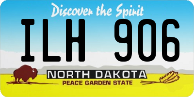 ND license plate ILH906