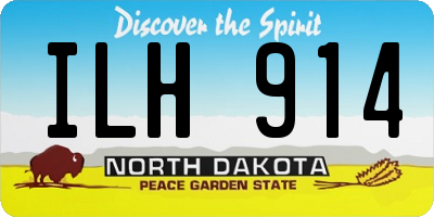 ND license plate ILH914