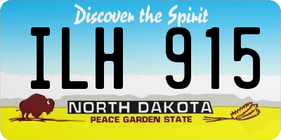 ND license plate ILH915