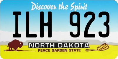 ND license plate ILH923
