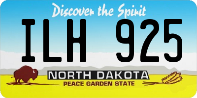 ND license plate ILH925