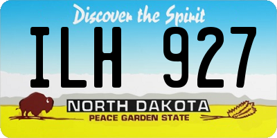 ND license plate ILH927