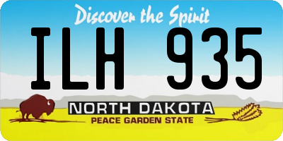 ND license plate ILH935