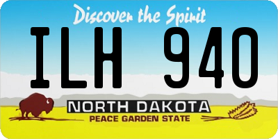 ND license plate ILH940