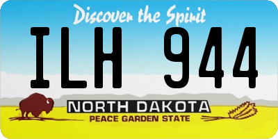 ND license plate ILH944