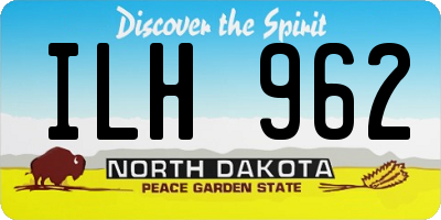 ND license plate ILH962