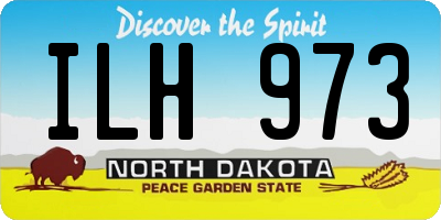 ND license plate ILH973
